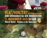 Platzkonzert der Bundeswehr am 11.11.2023 um 16:00 Uhr in Weiden
