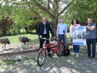 Die Organisatoren stehen bereit für die NEW-Radltour 2018