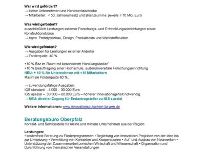 Neuauflage Innovationsgutschein